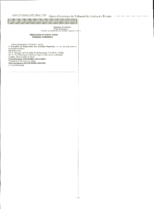 Altera a Resolução nº 07/2010 -CSJEs.