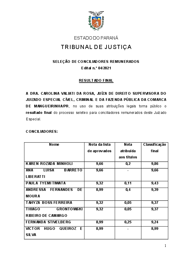 Disponibilizado em 04/08/2021