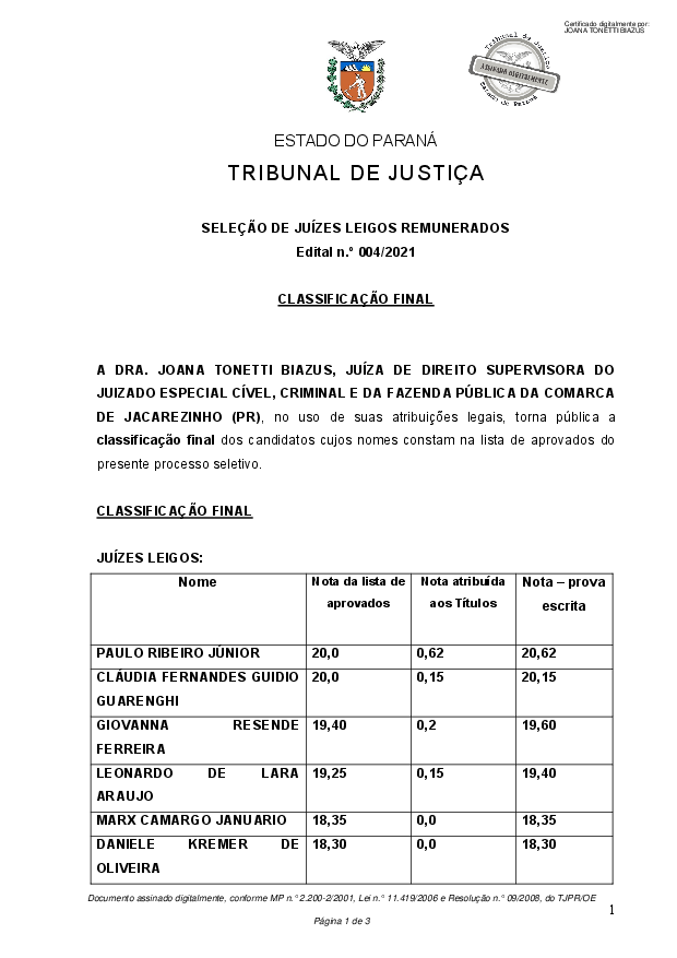 Disponibilizado em 07/12/2021