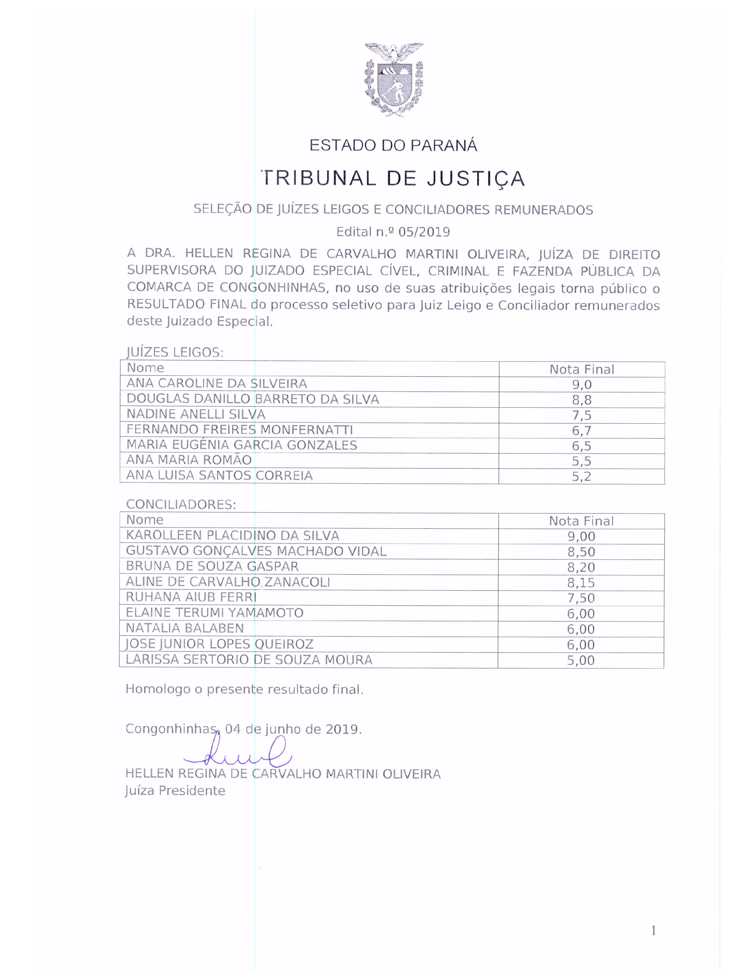 Disponibilizado em 10/06/2019